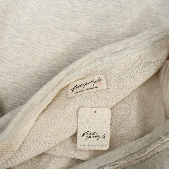 Free People Conrad Pullover Sweatshirt Top Off Shoulder Long Sleeve L NWT 283718 - Picture 8 of 8